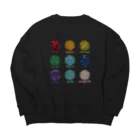 神聖幾何学屋の宝石展示 Big Crew Neck Sweatshirt