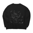 sikakuの墜落ｓ Big Crew Neck Sweatshirt