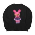 SUMIREの主張が激しいうさぎのべべ Big Crew Neck Sweatshirt