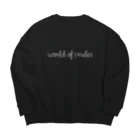 WorldofsmilesのWorld of smiles ビックシルエットトレーナー Big Crew Neck Sweatshirt