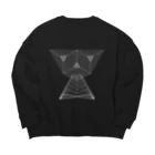 LAHのCATSEL 【GELAH】 Big Crew Neck Sweatshirt