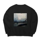 elic0514のrain road Big Crew Neck Sweatshirt