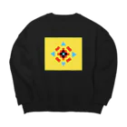 jack-jackのtrnsk チロリアンプリント Big Crew Neck Sweatshirt