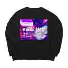 秋野のWHERE AM I? Big Crew Neck Sweatshirt