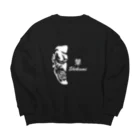 tribal0の顰/Shikami Big Crew Neck Sweatshirt