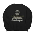 antartの甘いものは別腹ホワイト Big Crew Neck Sweatshirt