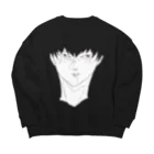 肩幅和尚の肩のうたがい Big Crew Neck Sweatshirt