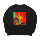 ORITANOSHOPの攻めの姿勢 Big Crew Neck Sweatshirt