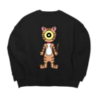 Victory1004のanimal EYE Big Crew Neck Sweatshirt