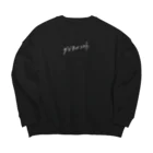 IDENTITYのデジタルシフト BLACK Big Crew Neck Sweatshirt