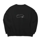 原シバ。のくまみたいな人 Big Crew Neck Sweatshirt