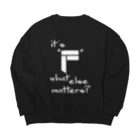 ’94のFFC Fワードロゴ ホワイトプリントコレクション -  Big Crew Neck Sweatshirt