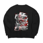 限界破裂 ExplosionLimitの怨み節エレジー Big Crew Neck Sweatshirt