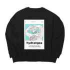 かもみらの紫陽花 Big Crew Neck Sweatshirt