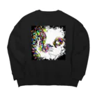 ne29worksの好奇心はいつも目から Big Crew Neck Sweatshirt