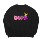 𓀇De La でぃすとぴあ𓁍のDOPEな犬さん Big Crew Neck Sweatshirt