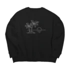 Akiwaの南の島 Big Crew Neck Sweatshirt