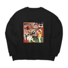 たいやき焼き隊のコダマちゃん Big Crew Neck Sweatshirt