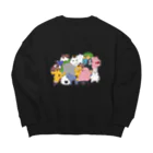 おへそのウチらは貴族 Big Crew Neck Sweatshirt