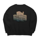 気ままに創作　よろず堂の摩天楼 Big Crew Neck Sweatshirt