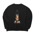 MAiのトラになりたいネコ Big Crew Neck Sweatshirt