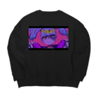 赤ZUKINのゾンビガール Big Crew Neck Sweatshirt