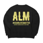 SANKAKU DESIGN STOREのAsian Lives Matter。 黄 Big Crew Neck Sweatshirt