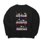 cosmicatiromのおばけ Big Crew Neck Sweatshirt