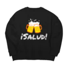 RIRI_designの乾杯！ビール下さい（スペイン語） Big Crew Neck Sweatshirt