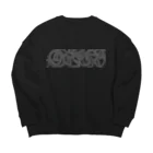 uyugknの蛇柄 Big Crew Neck Sweatshirt