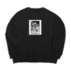 LordLy Timeのphoto Big Crew Neck Sweatshirt