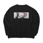 かずちこのかっこいいおねえさん01 Big Crew Neck Sweatshirt