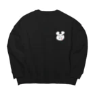 吐血ちゃんの吐血くまちゃん Big Crew Neck Sweatshirt