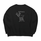 絵描くのきらいですのびっくりSHIKA Big Crew Neck Sweatshirt