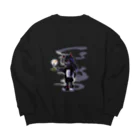 ドドメ汁のねむれないナイトメア Big Crew Neck Sweatshirt