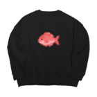 しゃんぶるだんふぁんのドット絵のタイ Big Crew Neck Sweatshirt