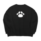 kazukiboxの肉球 Big Crew Neck Sweatshirt