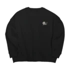 まふゆ村の長いいぬ Big Crew Neck Sweatshirt