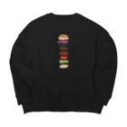 気ままに創作　よろず堂のハンバーガー Big Crew Neck Sweatshirt