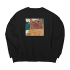 隻眼のモカの隻眼のモカ Big Crew Neck Sweatshirt