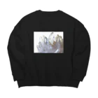 ya-pyのクリスタル Big Crew Neck Sweatshirt