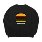 カワイイ オシャレ ポップ な TOYLANDのTOYLAND ハンバーガー Big Crew Neck Sweatshirt