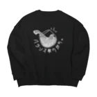 cetu-s-mooth ケートスムースのぼやくオットセイ//濃 Big Crew Neck Sweatshirt