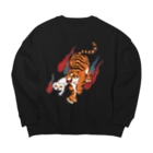たぶんのwithトラ Big Crew Neck Sweatshirt