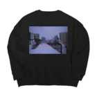 カノコのよるのまちだったものを纏う Big Crew Neck Sweatshirt