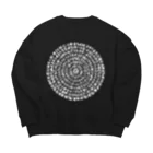 Yuki Kashattoのまるまる般若心経（白文字） Big Crew Neck Sweatshirt