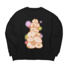 Marilyn'のねこタワー Big Crew Neck Sweatshirt