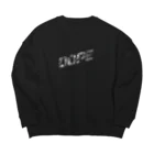 fashion Y2FYのどーぷ。(ブラック) Big Crew Neck Sweatshirt