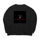 REDRUMのBLOOD  LOVE  CAT Big Crew Neck Sweatshirt