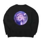 はかなのヤニカス Big Crew Neck Sweatshirt